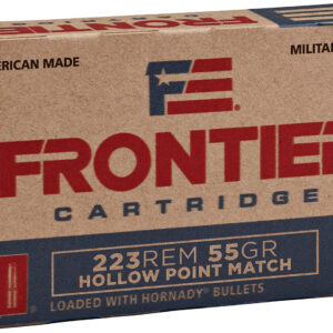 Frontier Cartridge FR140 Military Grade Centerfire Rifle 223Rem 55gr Hollow Point Match 20 Per Box/25 Case