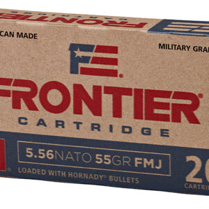 Frontier Cartridge FR260 Military Grade Centerfire Rifle 5.56x45mmNATO 62gr Full Metal Jacket 20 Per Box/25 Case