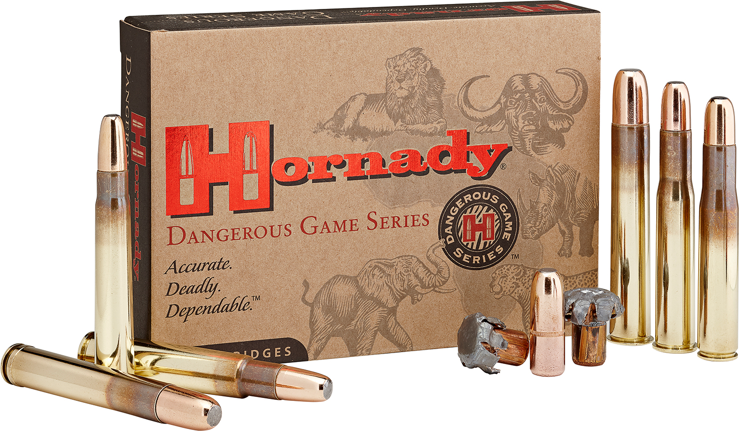 Hornady 82689 Dangerous Game 500NitroExpress 570gr DGX Bonded 20 Per Box/6 Case