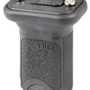 BCM VGSKMBLK BCMGunfighter Short Vertical Grip Made of Polymer With Black Aggressive Textured Finish with Storage Compartment for Keymod Rail