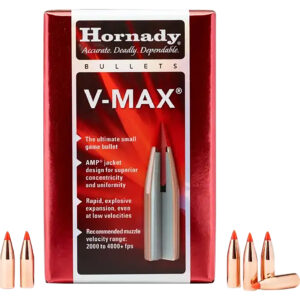 Hornady 22272 V-Max Varmint 22 Cal .224 55 gr V Max 100 Per Box/ 40 Case