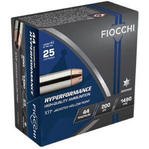 Fiocchi 44XTPB25 Hyperformance  44RemMag 200gr Hornady XTP Hollow Point 25 Per Box/20 Case
