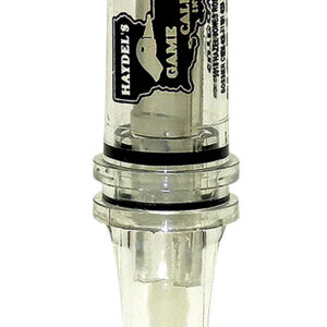 Haydel's Game Calls BC10 Big Barreled  Open Call Single Reed Mallard Sounds Attracts Ducks Clear Plastic