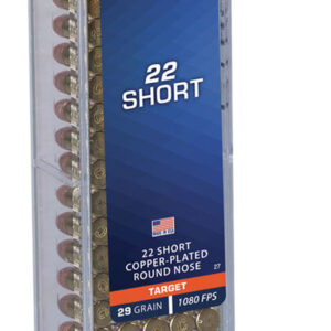 CCI 0027 Target Rimfire 22Short 29gr Copper Plated Round Nose 100 Per Box/50 Case