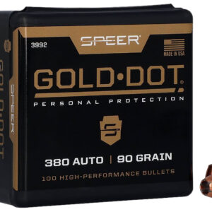 Speer 3992 Gold Dot Personal Protection 9mm .355 90 GR Hollow Point 100 Box