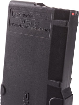 AMEND2 MAGAZINE 6.5 GRENDAL - 10 RD POLYMER BLACK - Image 2