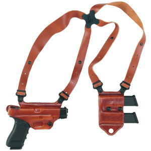 Galco MCII212 Miami Classic II Shoulder System Size Fits Chest Up To 56" Tan Leather Harness Fits 1911 Fits 5" Barrel Right Hand