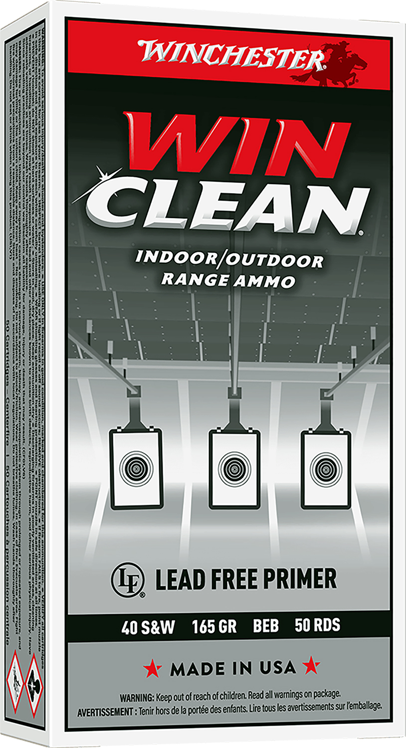 Winchester Ammo WC401 Super X 40S&W 165gr Winclean Brass Enclosed Base 50 Per Box/10 Case