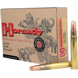 Hornady 82674 Dangerous Game 416RemMag 400gr Dangerous Game Solid 20 Per Box/6 Case