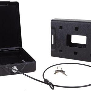 Bulldog BD1100 Car Vault  Key Entry Matte Black Powder Coat Steel Holds 1 Handgun 8.70" x 6" x 2.50"