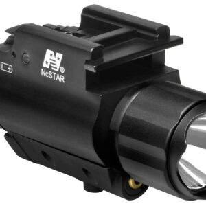 NcStar AQPFLS FlashLight & Red Laser Black Anodized 200 Lumens White Cree LED