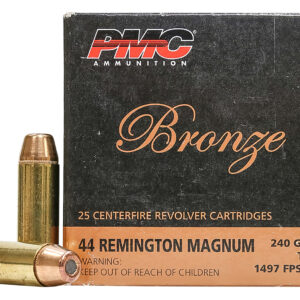 PMC 44D Bronze  44RemMag 240gr Truncated Cone Soft Point 25 Per Box/20 Case
