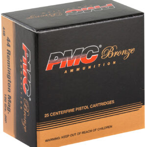 PMC 44B Bronze  44RemMag 180gr Jacketed Hollow Point 25 Per Box/20 Case