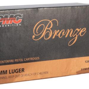 PMC 9G Bronze  9mmLuger 124gr Full Metal Jacket 50 Per Box/20 Case