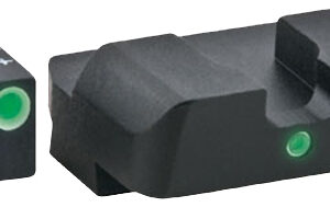 AmeriGlo GL102 i-Dot Sight Set for Glock Green Tritium White Outline Front Sight-Green Tritium Rear Sight