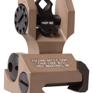 Troy Ind SSIGDOARFFT00 Rear Folding BattleSight Dioptic Flat Dark Earth Folding for AR-15
