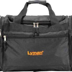 LYMAN HANDGUN RANGE BAG - BLACK NYLON W/CARRY STRAP