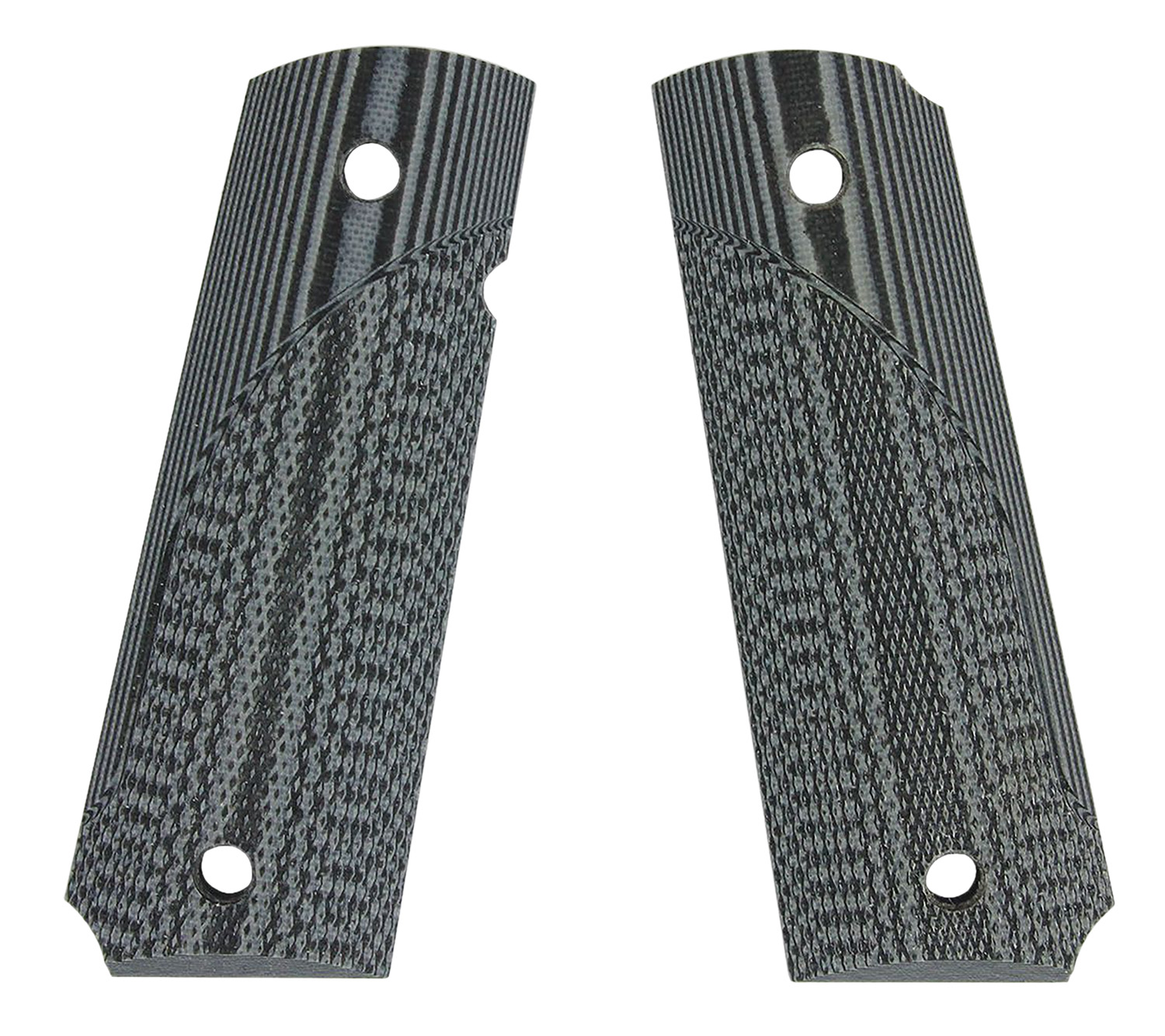 Pachmayr 61001 Tactical Grip Checkered Black & Gray G10 Panels for 1911