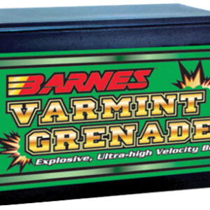 Barnes Bullets 30170 Varmint Grenade Ultra High Velocity 22Hornet 30gr Flat Base Hollow Point 100/Box