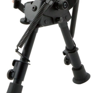 Harris Bipods BRS Swivel BR Swivel Stud, 6-9", Black Steel/Aluminum, Rubber Feet