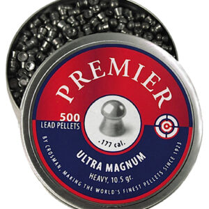 Crosman LUM77 Premier Ultra Magnum 177 Lead Domed Heavy Pellet 500/Tin
