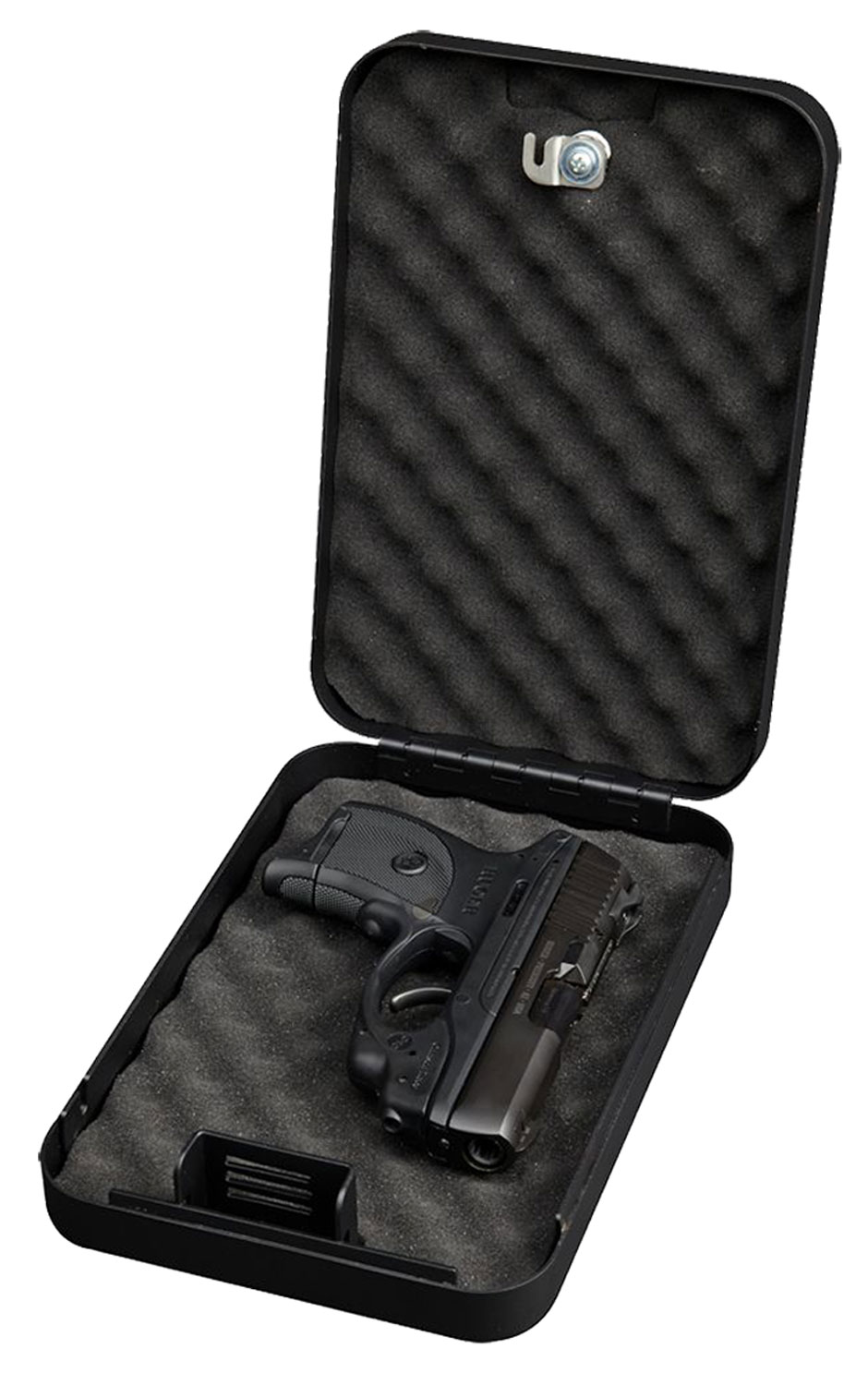 Bulldog BD1121 Personal Vault Key Entry Black Powder Coat Steel Holds 1 Handgun 9.50" L x 6.50" W x 2" D