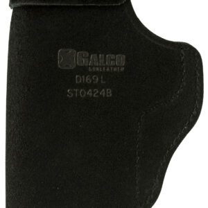 Galco STO424B Stow-N-Go IWB Black Leather Belt Clip Fits 1911 3" Barrel Right Hand