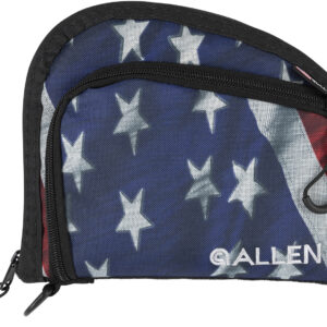 Allen 7719 Victory Auto Fit Handgun Case USA Flag Endura w/Black Trim, 1-Pocket, Knit Lining, Foam Padding & Lockable Zippers 9" x 7" Interior Dimensions