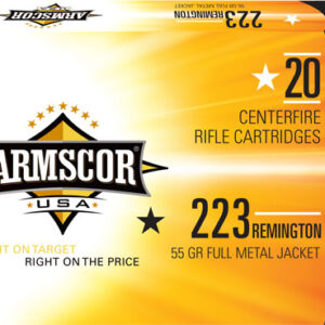 ARMSCOR 223 REM 55GR FMJ - 20RD 50BX/CS