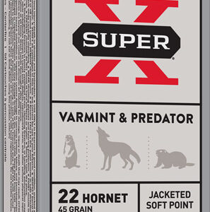 WINCHESTER SUPER-X 22 HORNET - 45GR JSP 50RD 10BX/CS