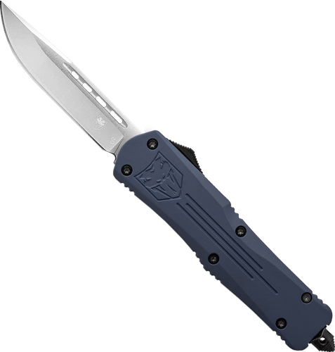 COBRATEC SMALL FS3 OTF NYPD - BLUE 3" D2 DROP POINT