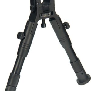 UTG BIPOD CLAMP ON CENTER HT - 6.2"-6.7" W/RUBBER FOOT PADS