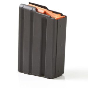ASC AR Family Rifle Magazine Orange Follower .223 Remington Black Stainless Steel 10/rd