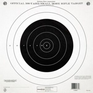 Champion Official NRA Paper Targets TQ-4(P) 100 yd Small Bore Rifle Single Bull 100/ct