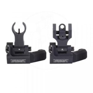 TROY 45-Degree Offset Sight Set - SSIG-45S-HRBT-00 - HK Front & Round Rear - Black