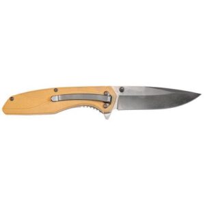 Smith & Wesson 1084312 Drop Point Folding Knife 3 1/2" Blade FDE