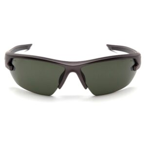 Pyramex Venture Gear Semtex 2.0 Shooting Glasses Gun Metal Frame with Forest Grey Anti-Fog Lens