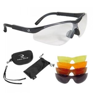Radians T-85 5 Lens Interchangeable Shooting Glasses Kit Black with Multi Lens 5/ct