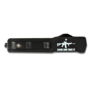 Templar Knives Premium Weighted Come and Take It Slim Knife 3-1/8" Drop Point Blade Black