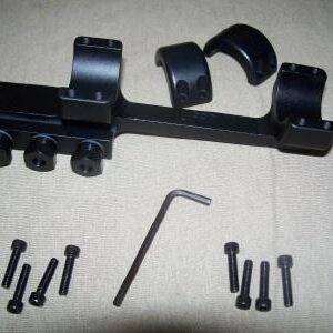 DNZ Freedom Reaper 1-Piece Forward Ring Picatinny Rail Mount - 1" Black