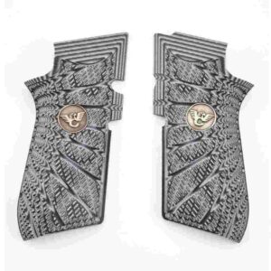 Wilson Combat EDC X9 Handgun Grips Aggressive Starburst Grey/Black