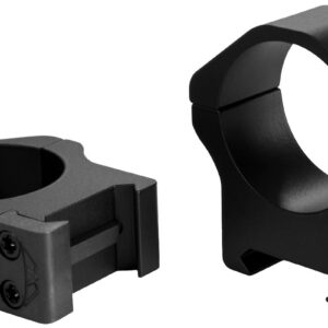 Warne 2-Piece Maxima Horizontal Fixed Scope Rings 30mm PA High - Matte Black