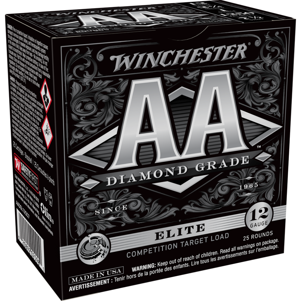 Winchester AA Diamond Grade Shotshells 12 ga 2-3/4" 1oz 1250 fps #7.5 25/ct