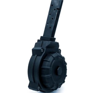 Promag 1911 Government Model .45 ACP Handgun Magazine Black Polymer 40/rd Drum