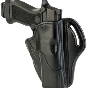 1791 Gunleather BH24SBLR BH2.4 OWB 2.4 Stealth Black Leather Belt Slide Fits Walther PPQ/Sig P320/Springfield XD-M