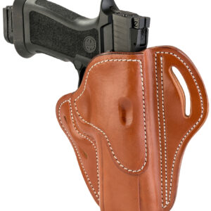 1791 Gunleather BH24CBRR BH2.4 OWB 2.4 CLassic Brown Leather Belt Slide Fits Walther PPQ/Sig P320/Springfield XD-M