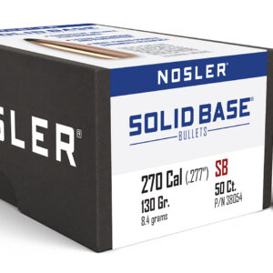 Nosler 38054 Solid Base  270Cal 130gr Soft Point 50CT