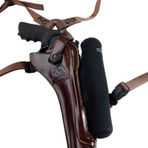 Galco KH172H Kodiak Hunter Chest Holster Havana Brown Leather Shoulder/Torso Strap Fits S&W X Frame 8.375" Right Hand