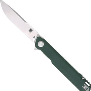 COBRATEC MONARCH 3.5" FOLDER - GREEN D2 STEEL W/CLIP