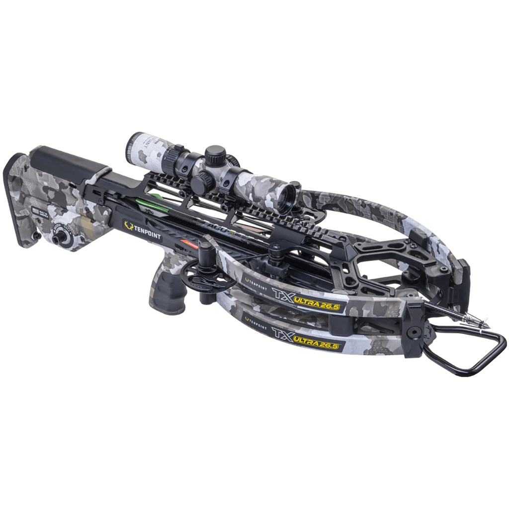 TenPoint TX Ultra 26.5 Crossbow Package ACUslide MAXX RangeMaster 100 Scope Vektra Camo - Image 3